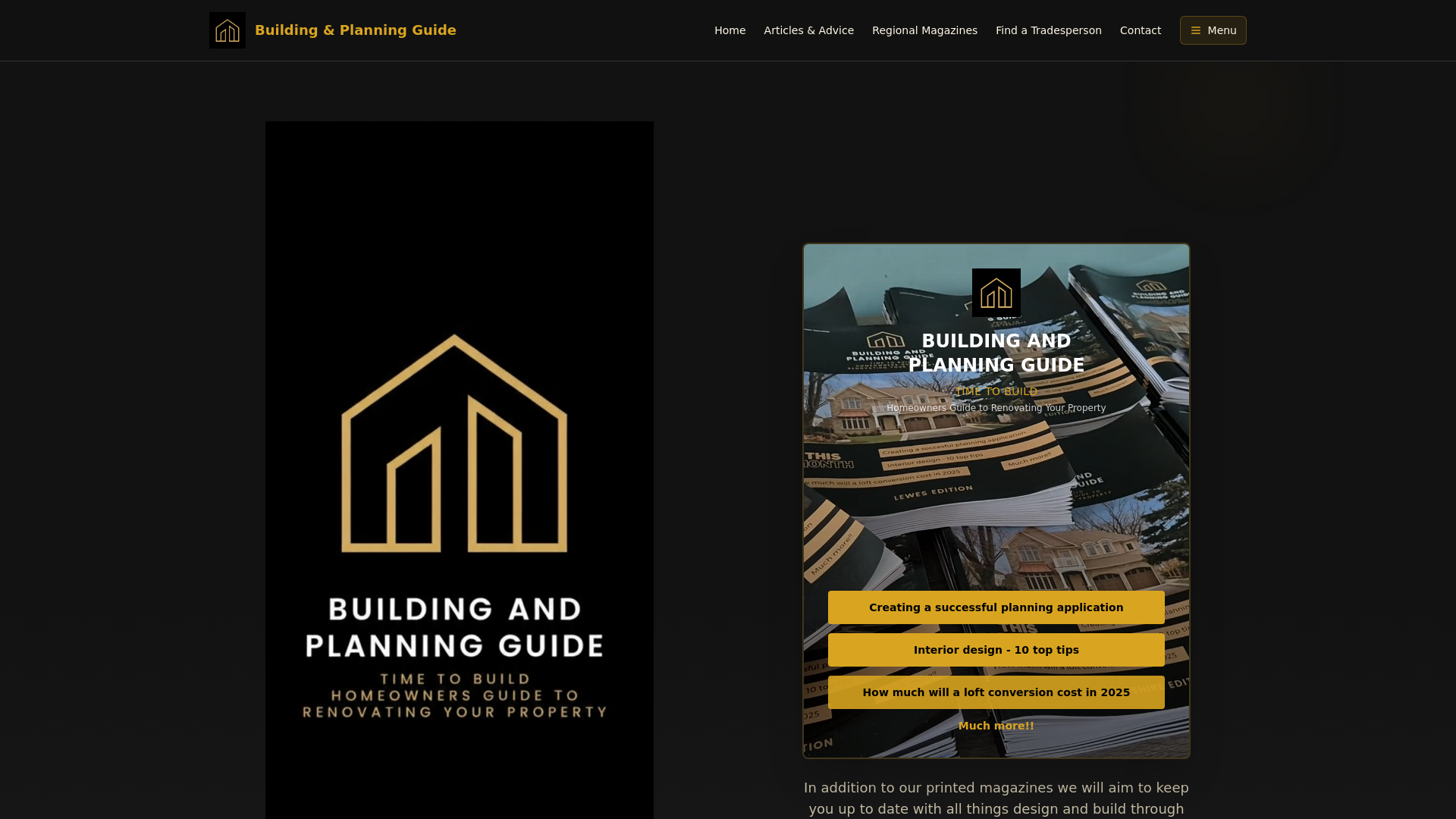 Building & Planning Guide | Home Renovation & Design
