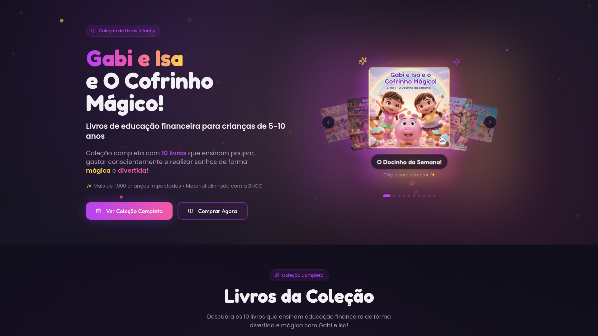 Gabi & Isa e o Cofrinho Mágico – Livro 8: A Banca de Biscoitos do Vovô | Educação Financeira Infantil