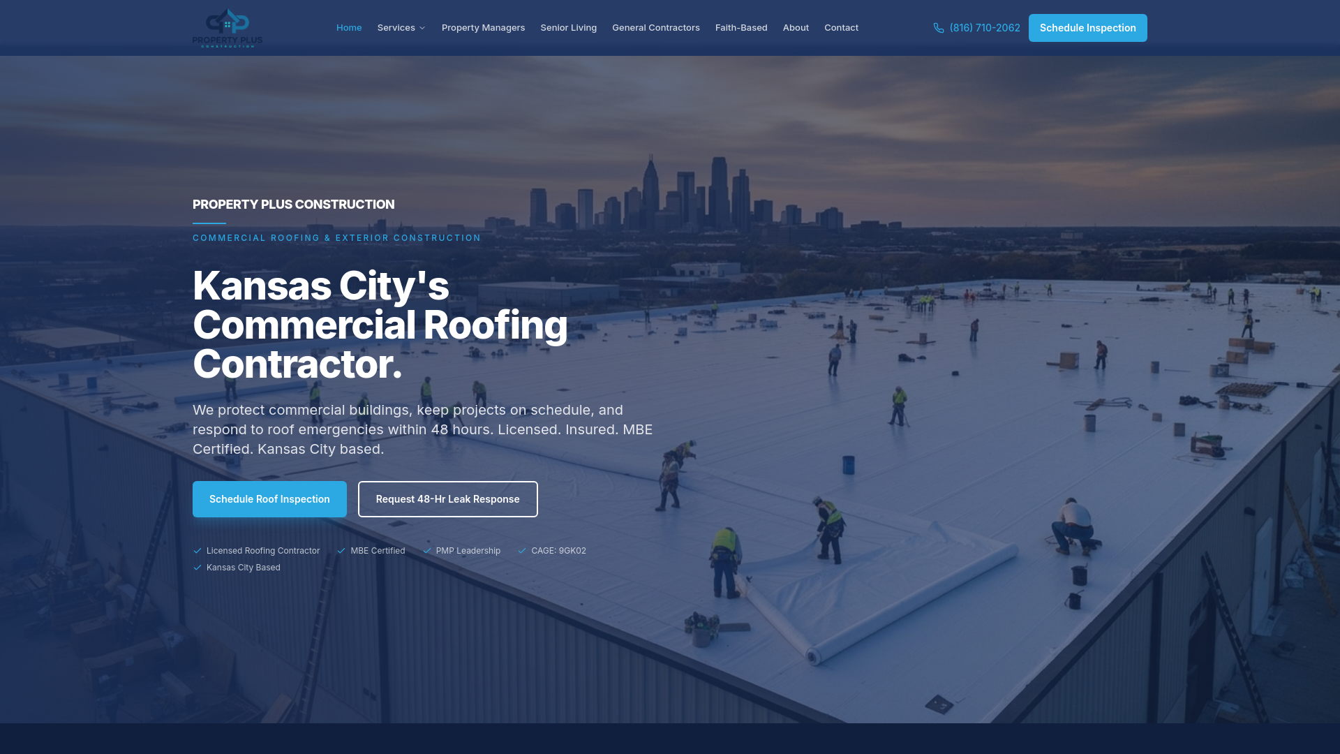 Property Plus Construction | PMP®-Led Construction Management — Kansas City
