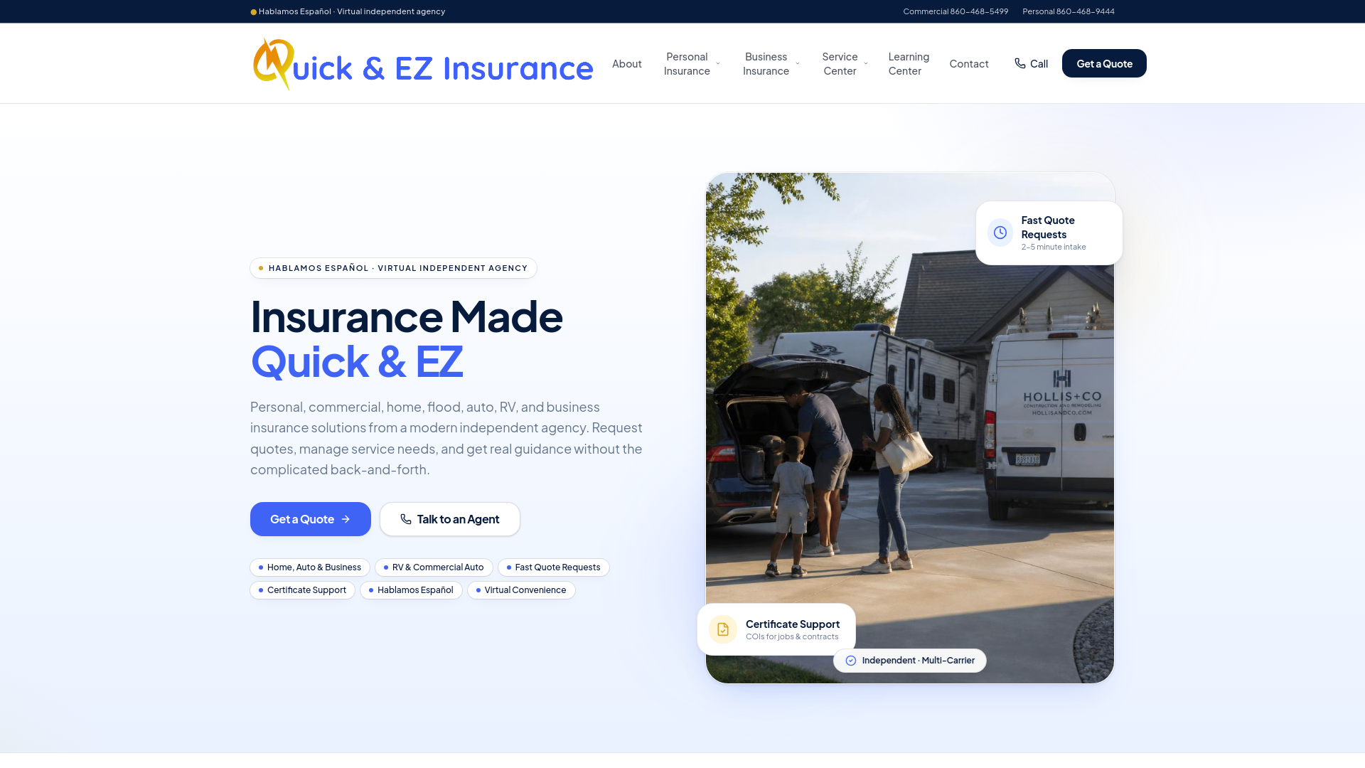 Quick & EZ Insurance | Personal & Business Insurance, Made Simple