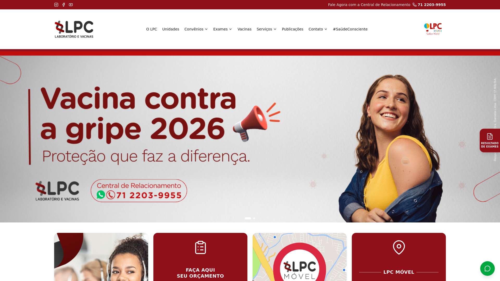 O LPC — Histórico, Missão e Qualidade | Laboratório LPC