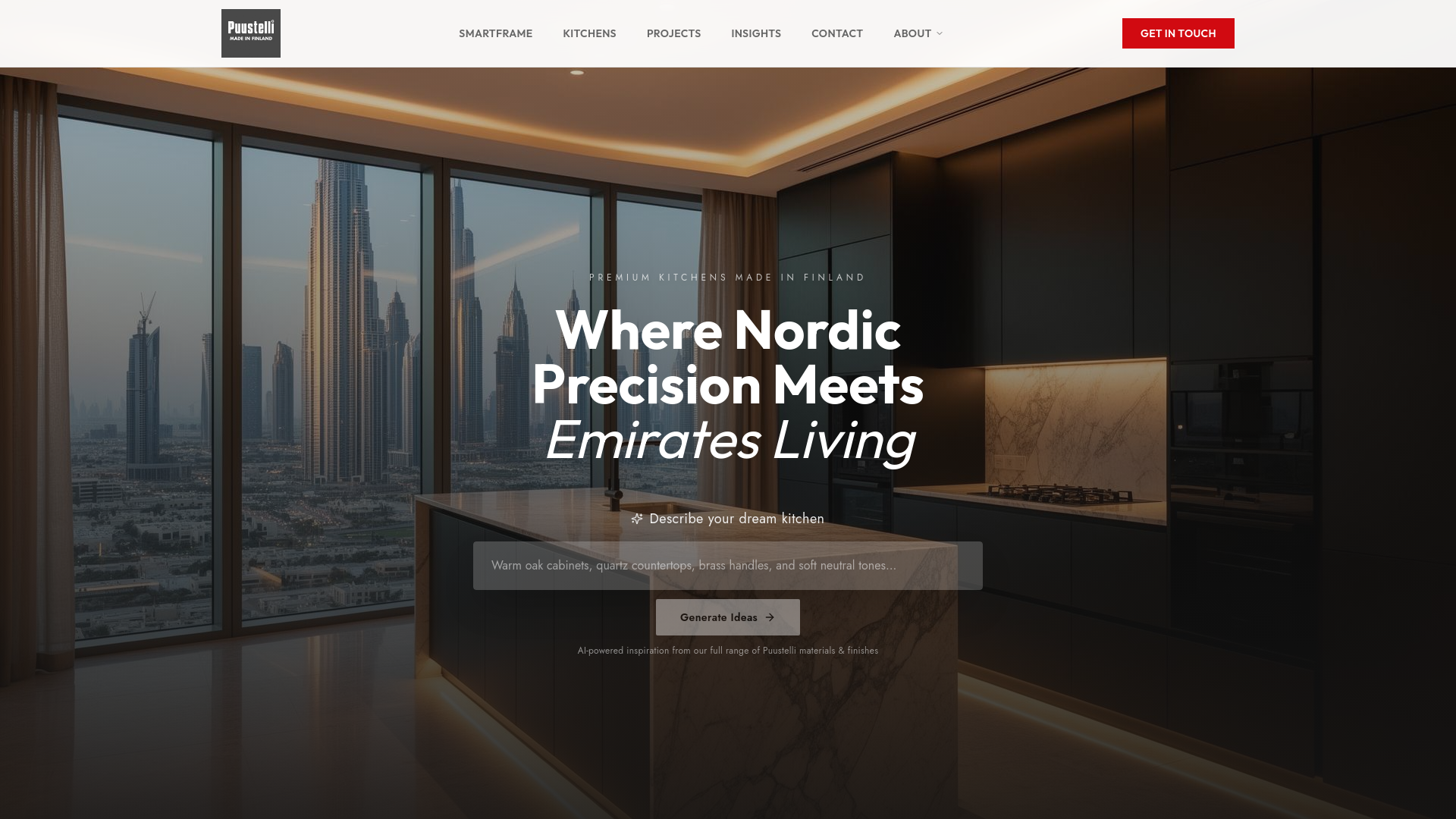 Puustelli UAE — SmartFrame Kitchen Systems | Nordic Engineering