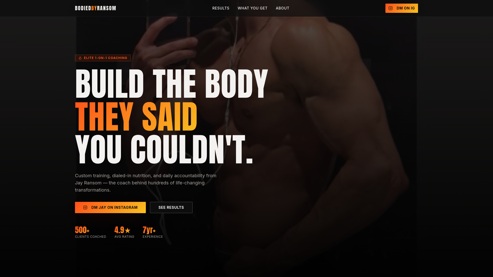 Jay Ransom BodiedByRansom — Elite Online Coaching by Jay Ransom