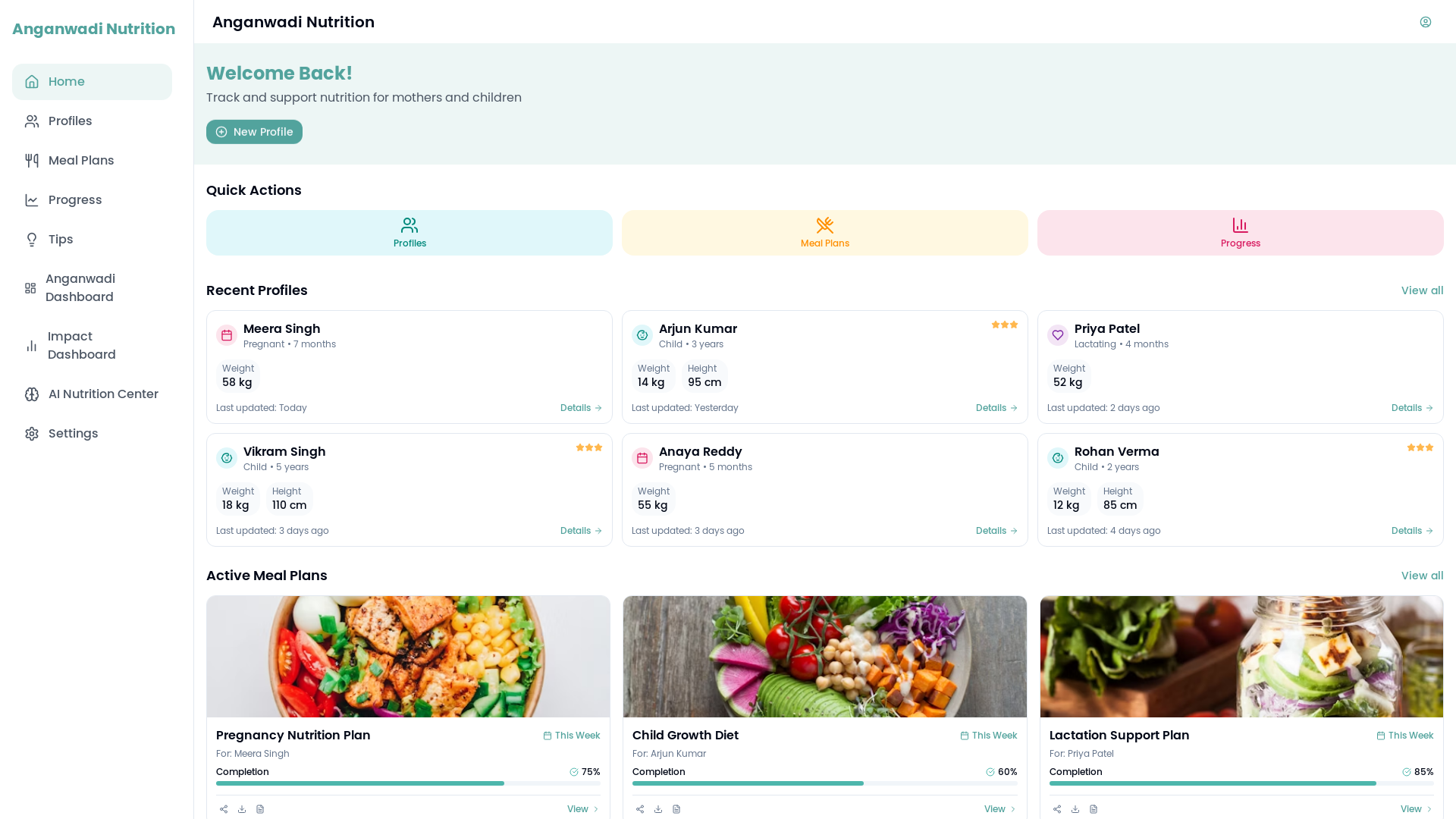Professional Ai-powered Nutrition & Wellness Assistant Platform