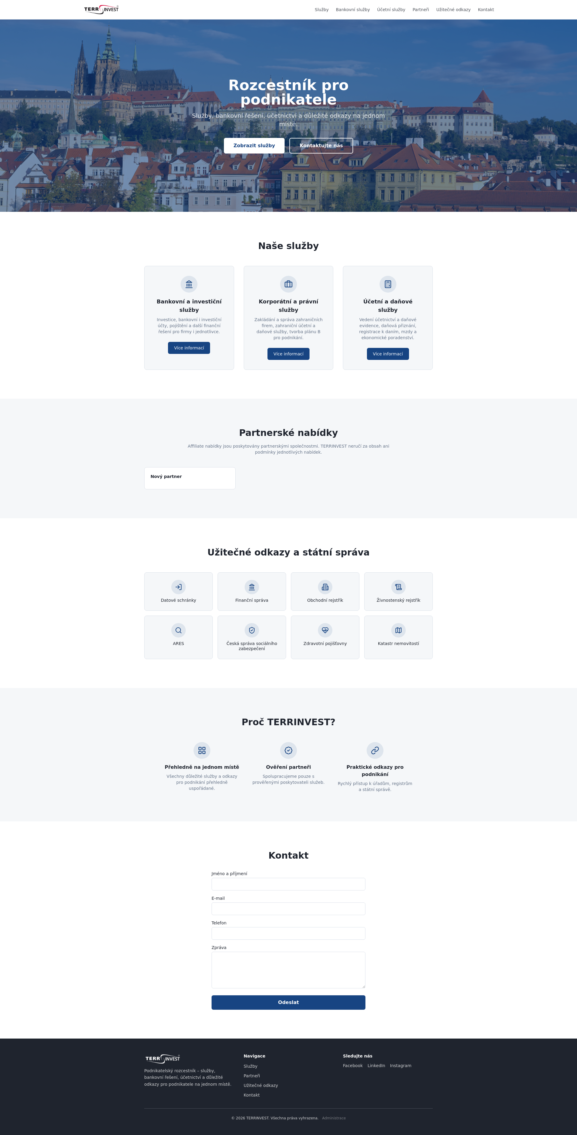 TERRINVEST | Rozcestník pro podnikatele