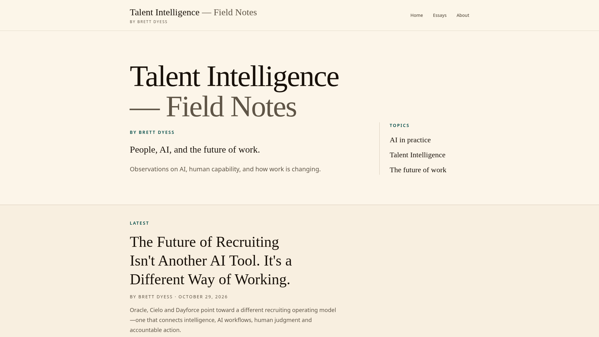 The Future of Recruiting Isn't Another AI Tool. It's a Different Way of ...