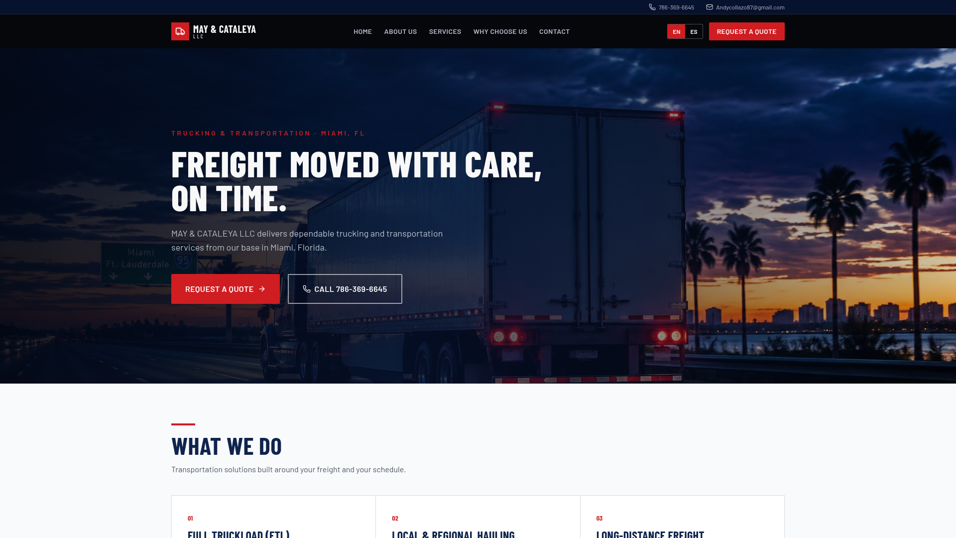 MAY & CATALEYA LLC | Trucking & Transportation in Miami, FL