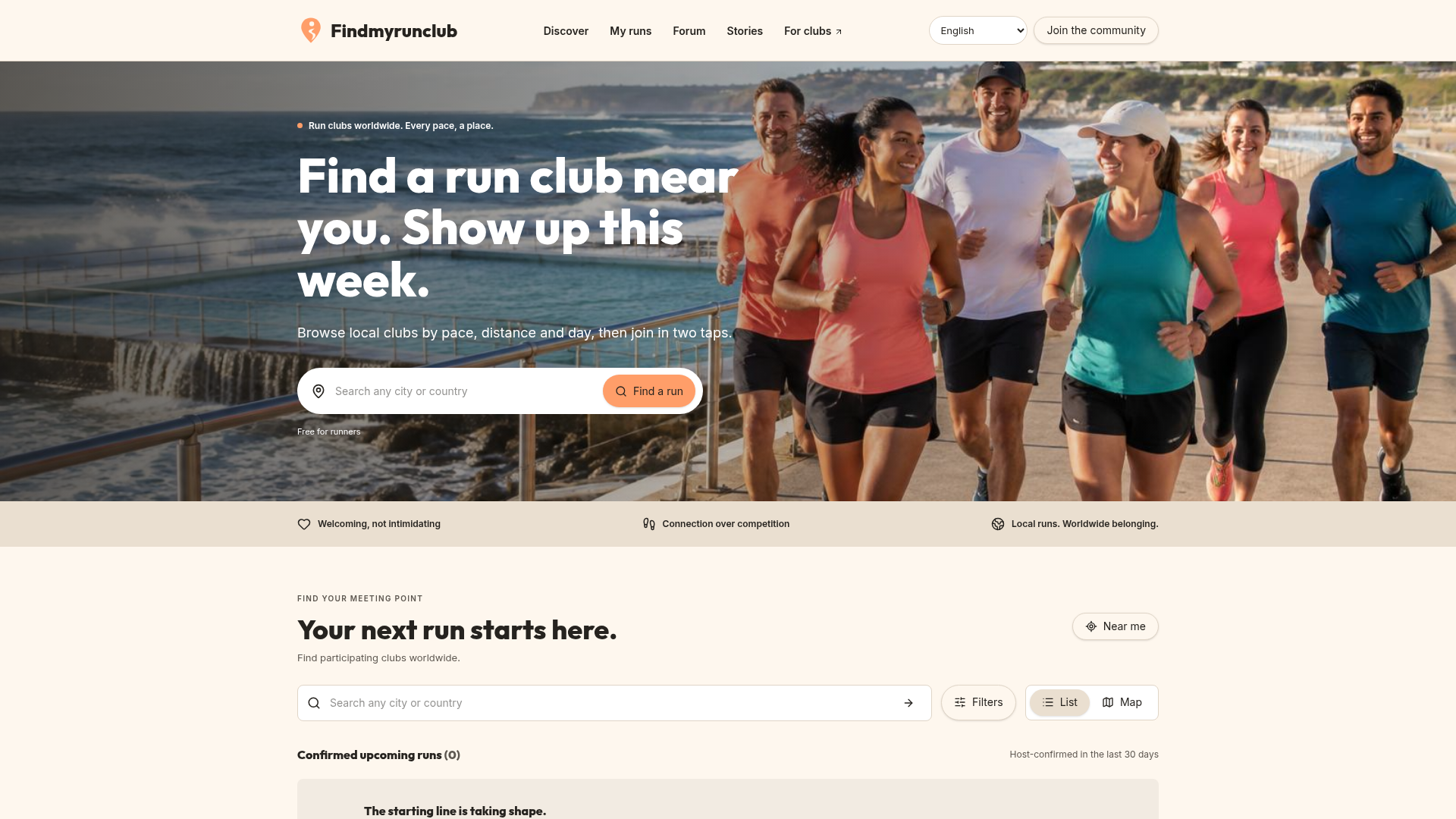 Run anywhere. Belong everywhere. | Findmyrunclub