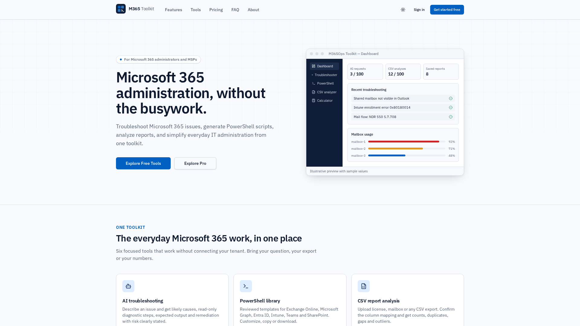 PowerShell Script Library — M365Ops Toolkit