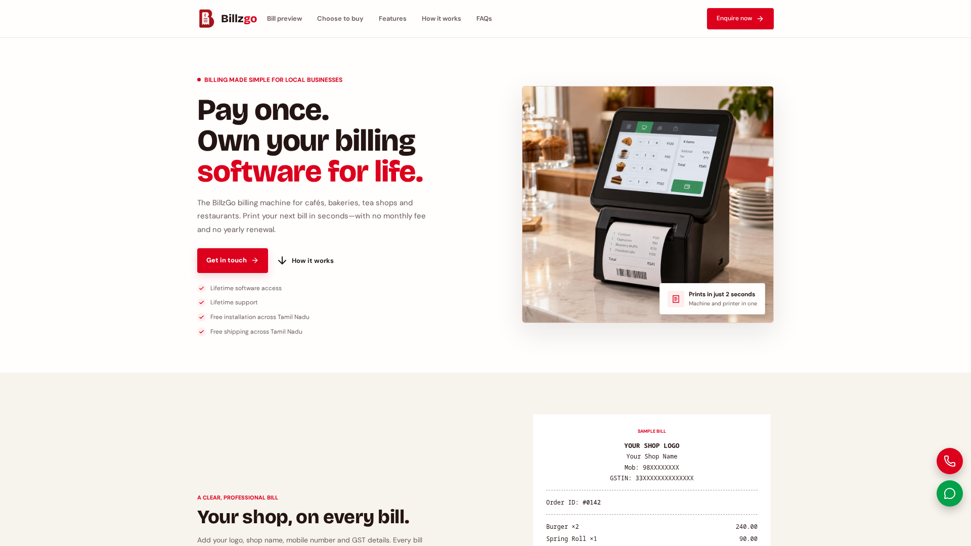 BillzGo | One Billing Machine. No Monthly Fees.