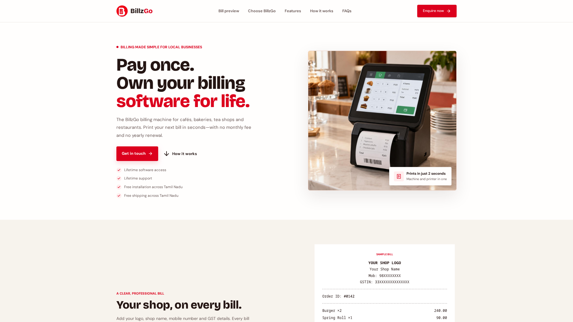 BillzGo | One Billing Machine. No Monthly Fees.