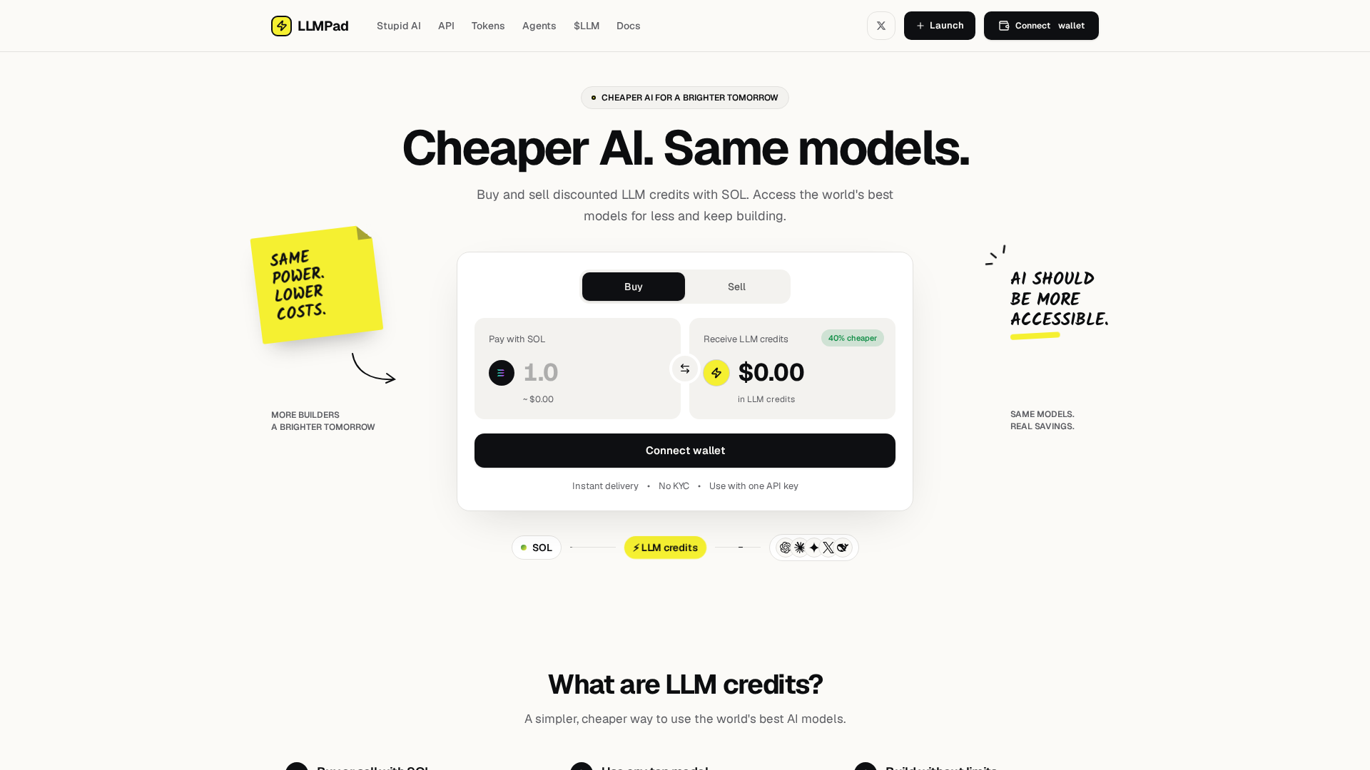 LLMPad — Cheaper AI. Same models.