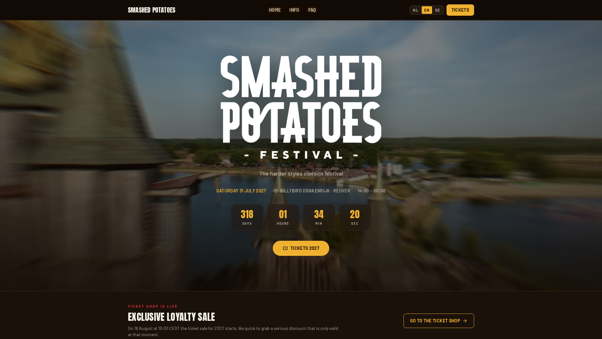 Exclusieve loyalty sale in Smashed Potatoes Festival, Reuver