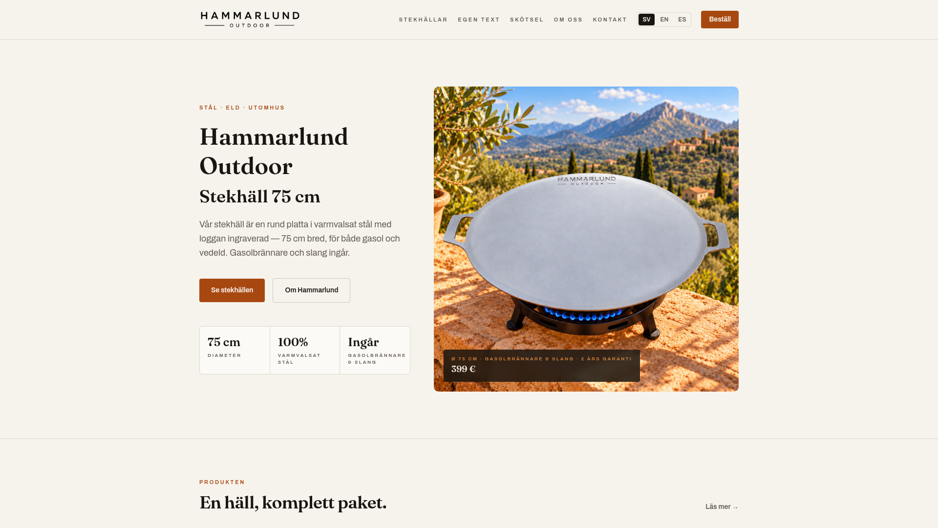 Om oss — Hammarlund Outdoor