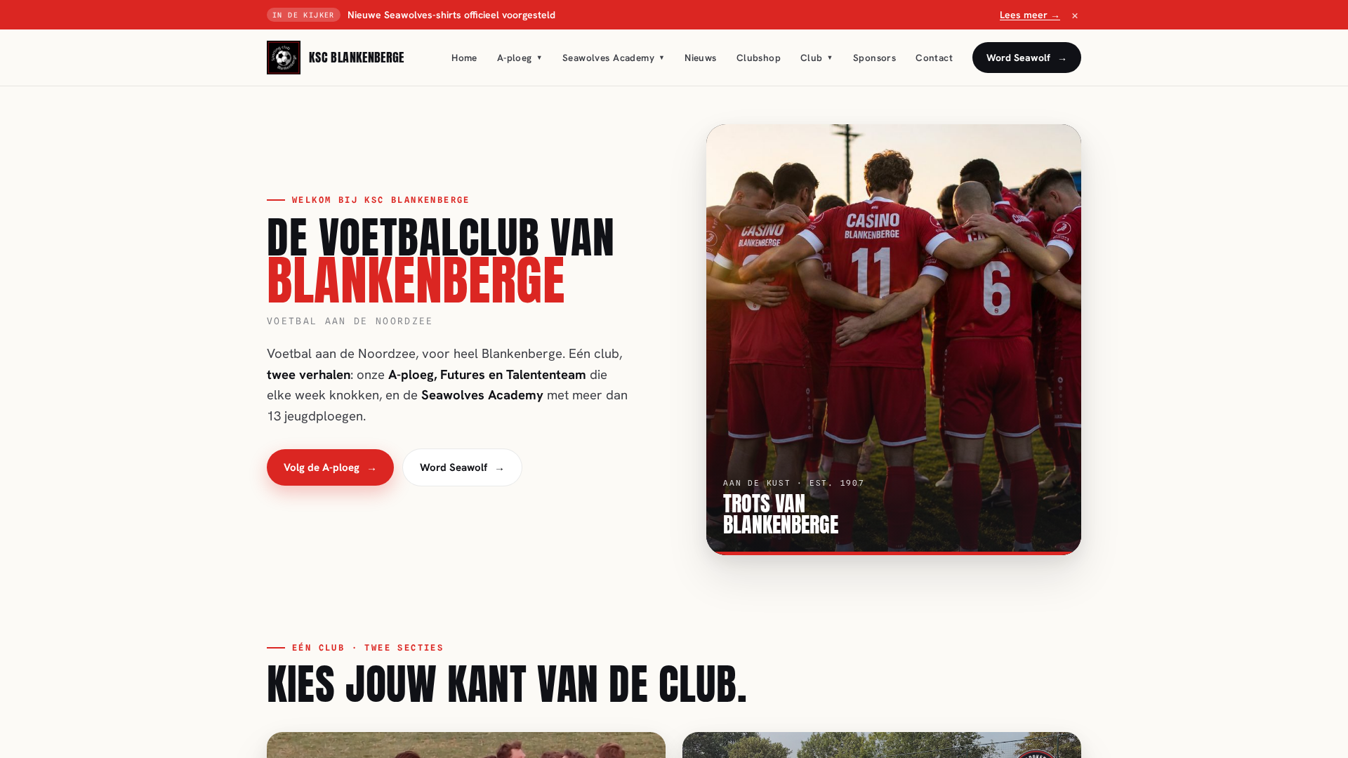 Preview image published by sportingclubblankenberge.be