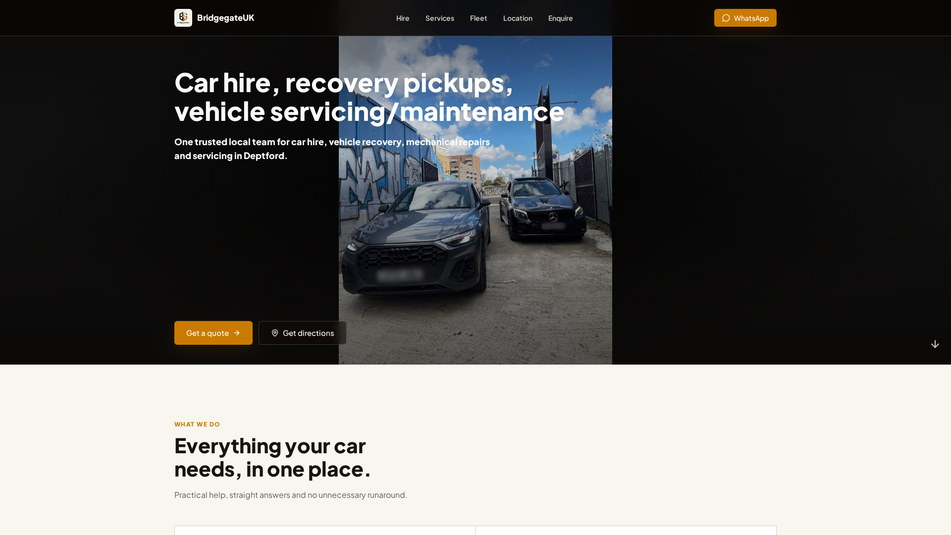 Bridgegate | Car Hire & Recovery in Deptford