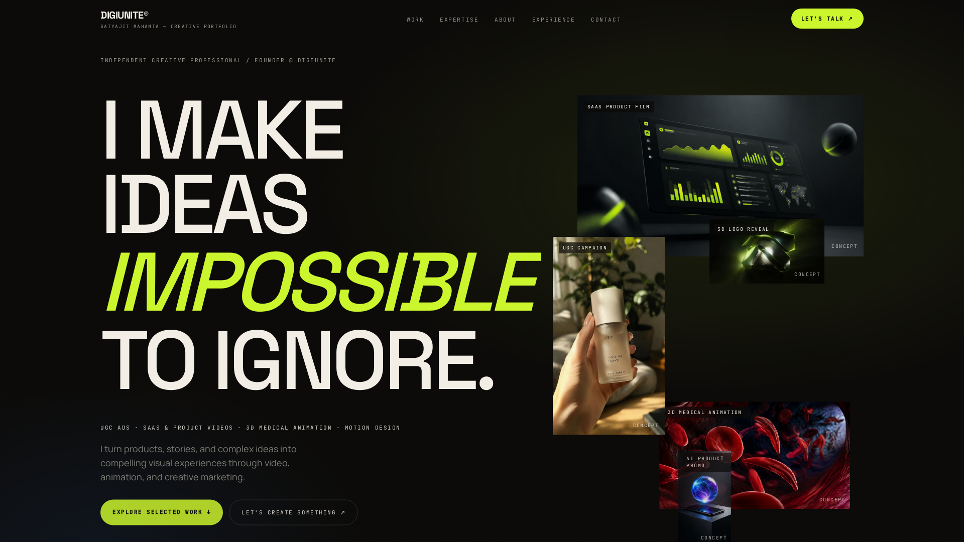 Satyajit Mahanta | Creative Portfolio, UGC Ads & 3D Animation