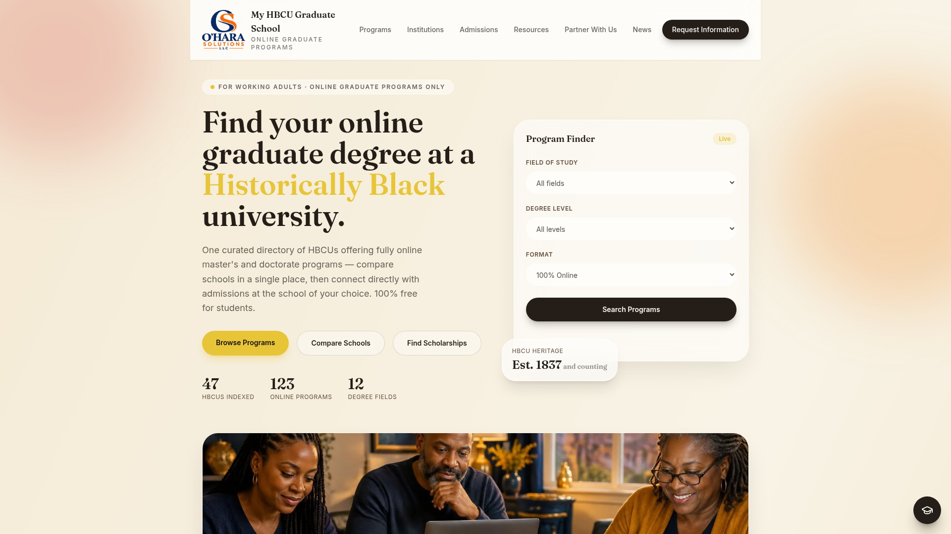 My HBCU Graduate School - Online Graduate Programs at 47 HBCUs