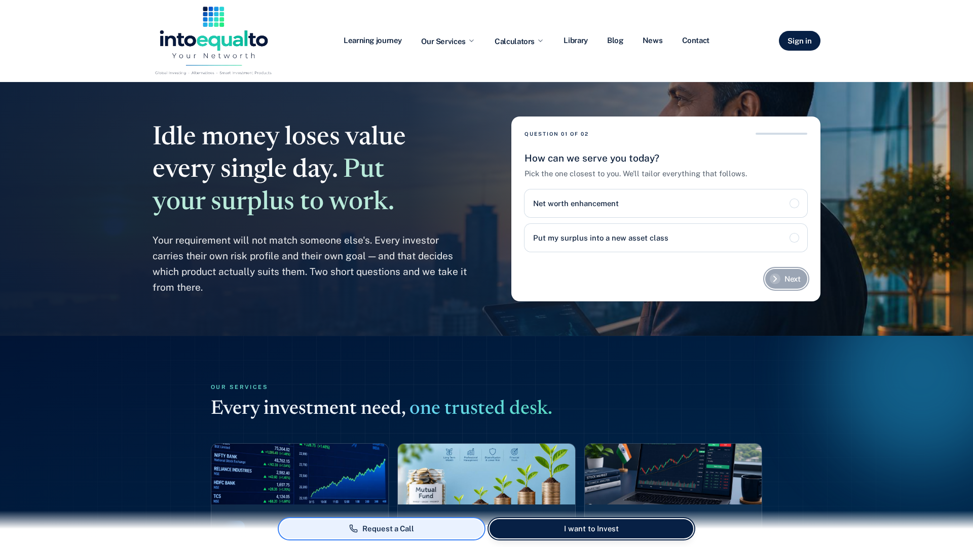 Our Services | Into Equal To