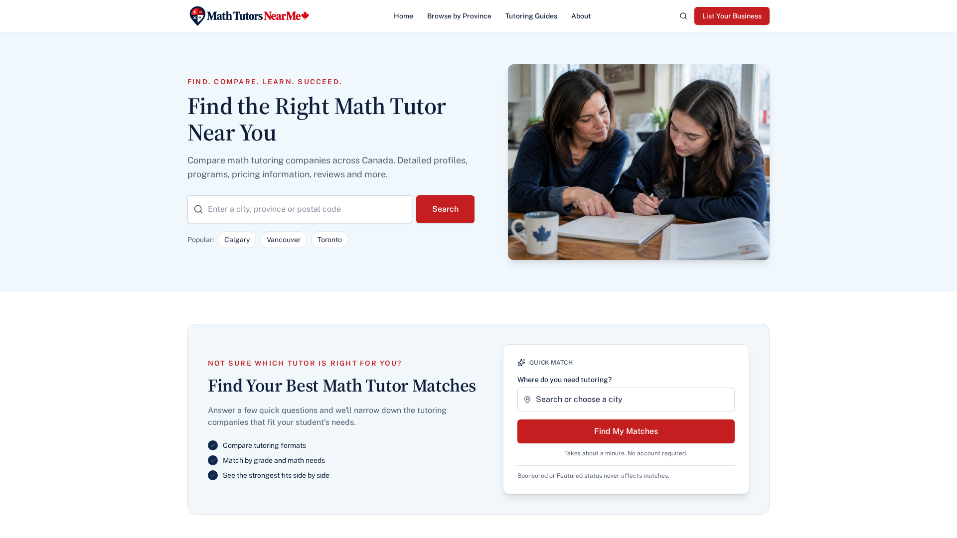 Math Tutors in Newmarket, ON — Compare 7 Providers