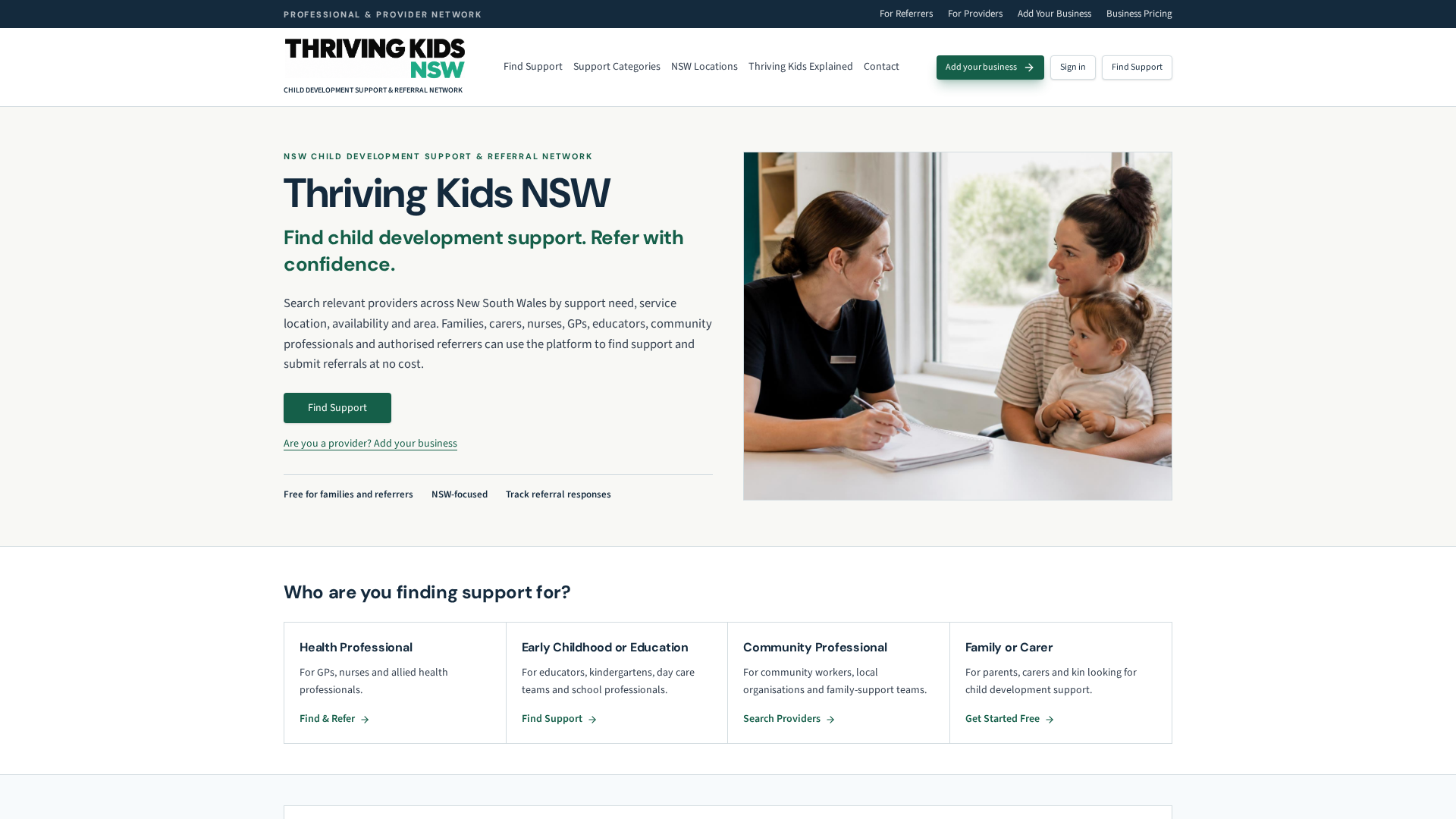 How Referrals Work Kurrajong Child Psychology | Thriving Kids NSW referral profile
