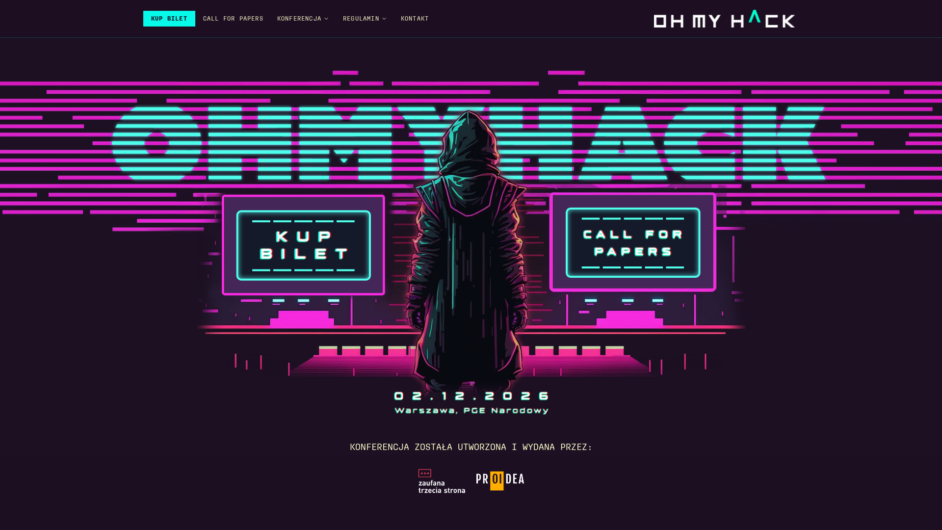 Oh My Hack 2026 — Najbezpieczniejsza konferencja cybersecurity