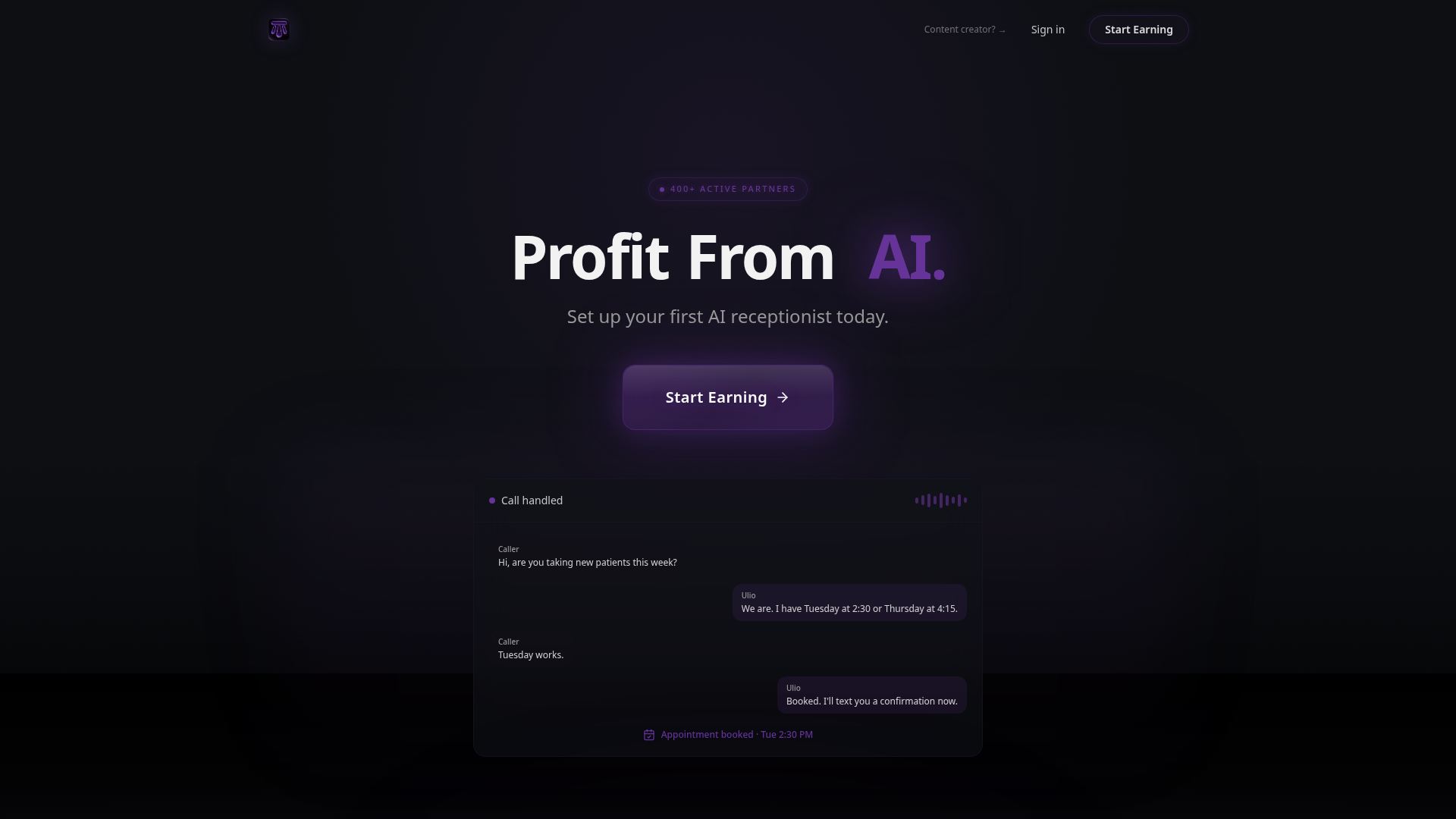 The picture ulio.ai shows when its homepage is shared