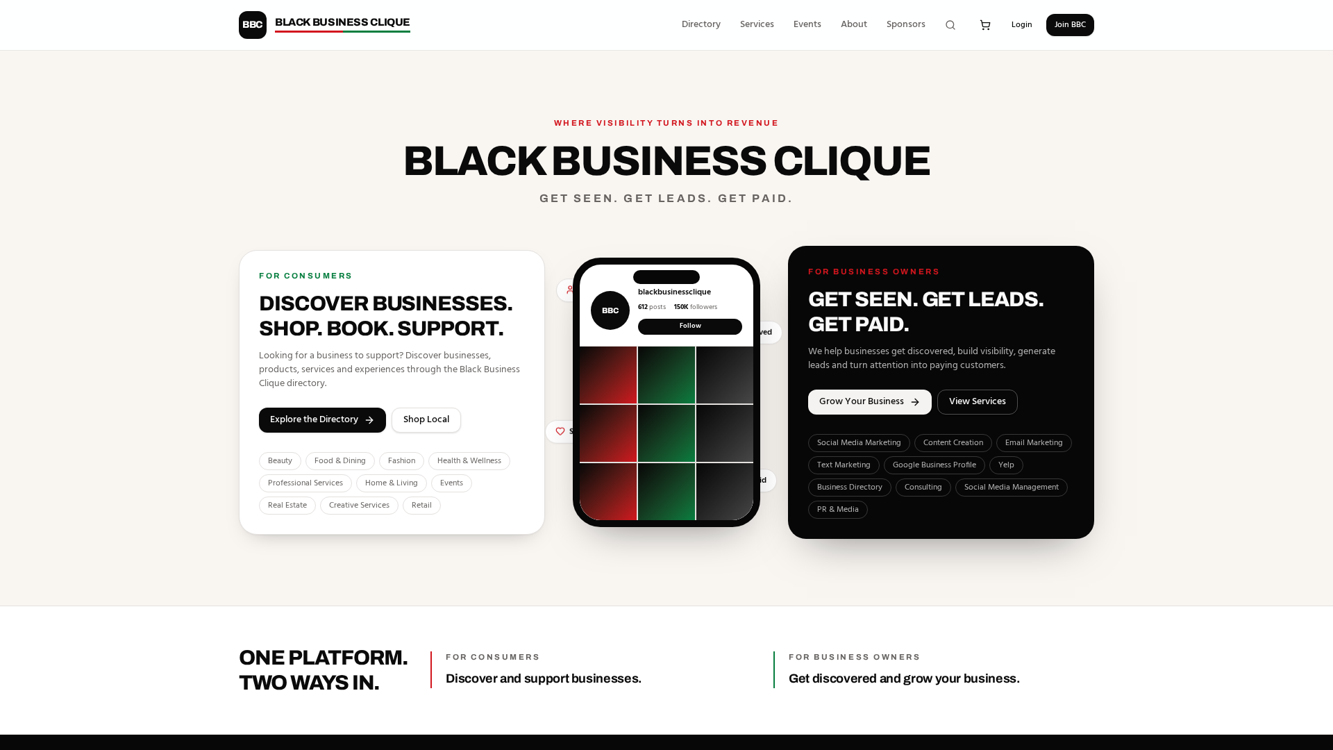 Join BBC or Log In | Black Business Clique™