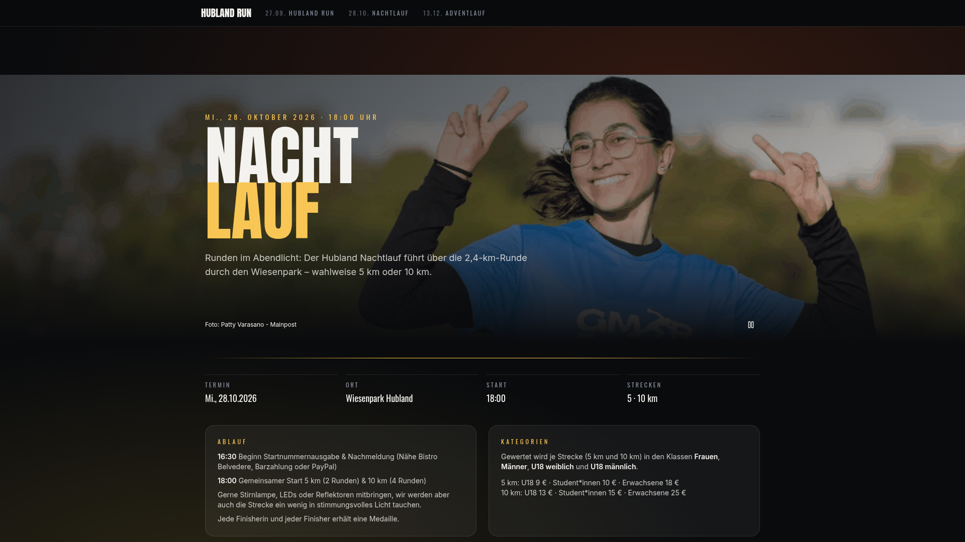 Hubland Nachtlauf