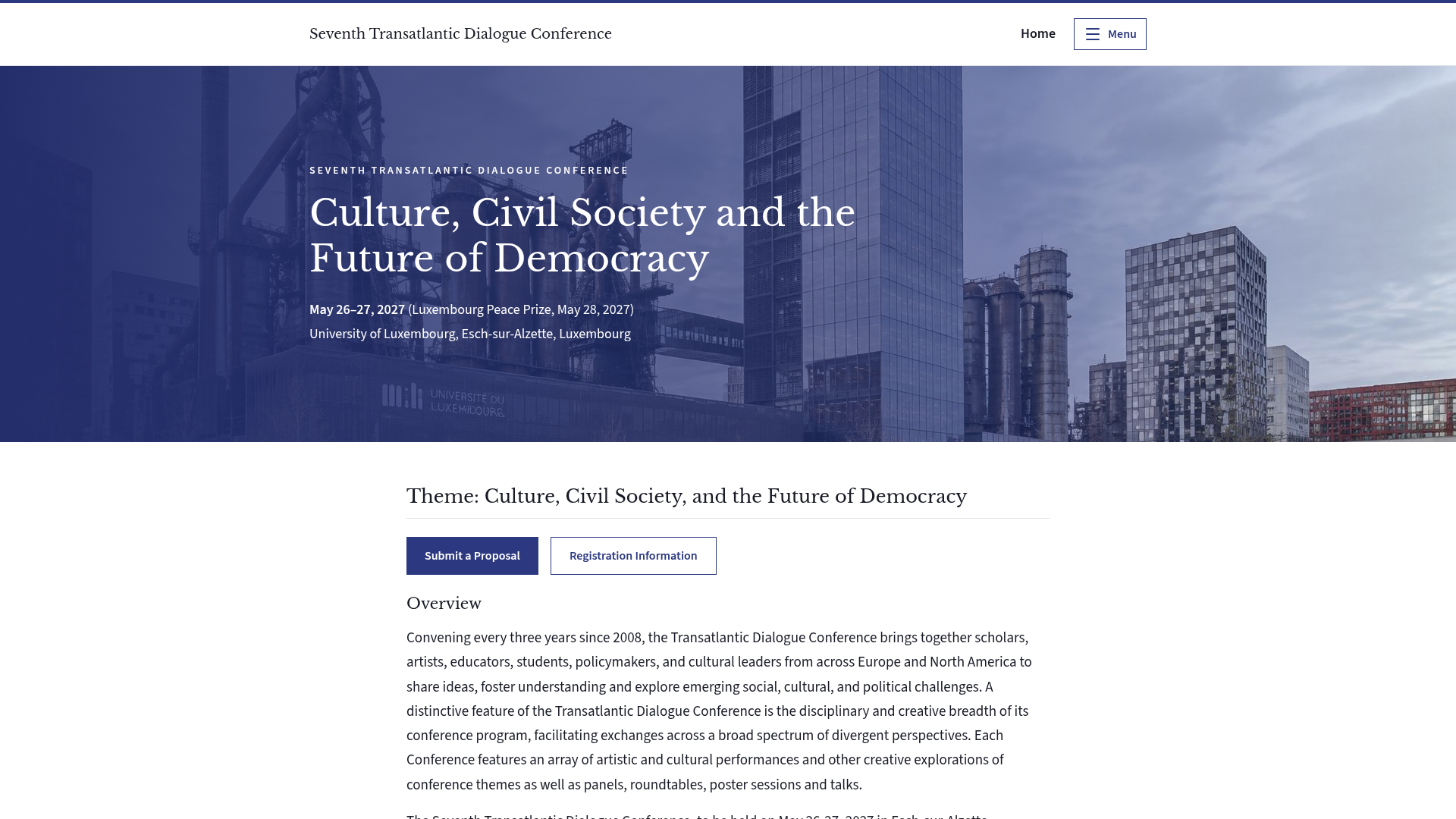 Submit a Proposal — Seventh Transatlantic Dialogue Conference