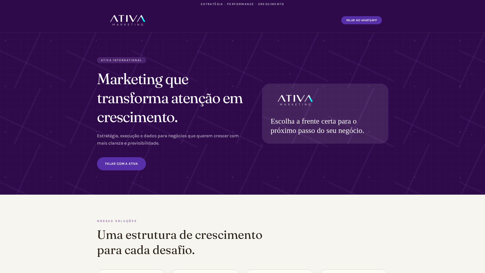 ativainternational website preview