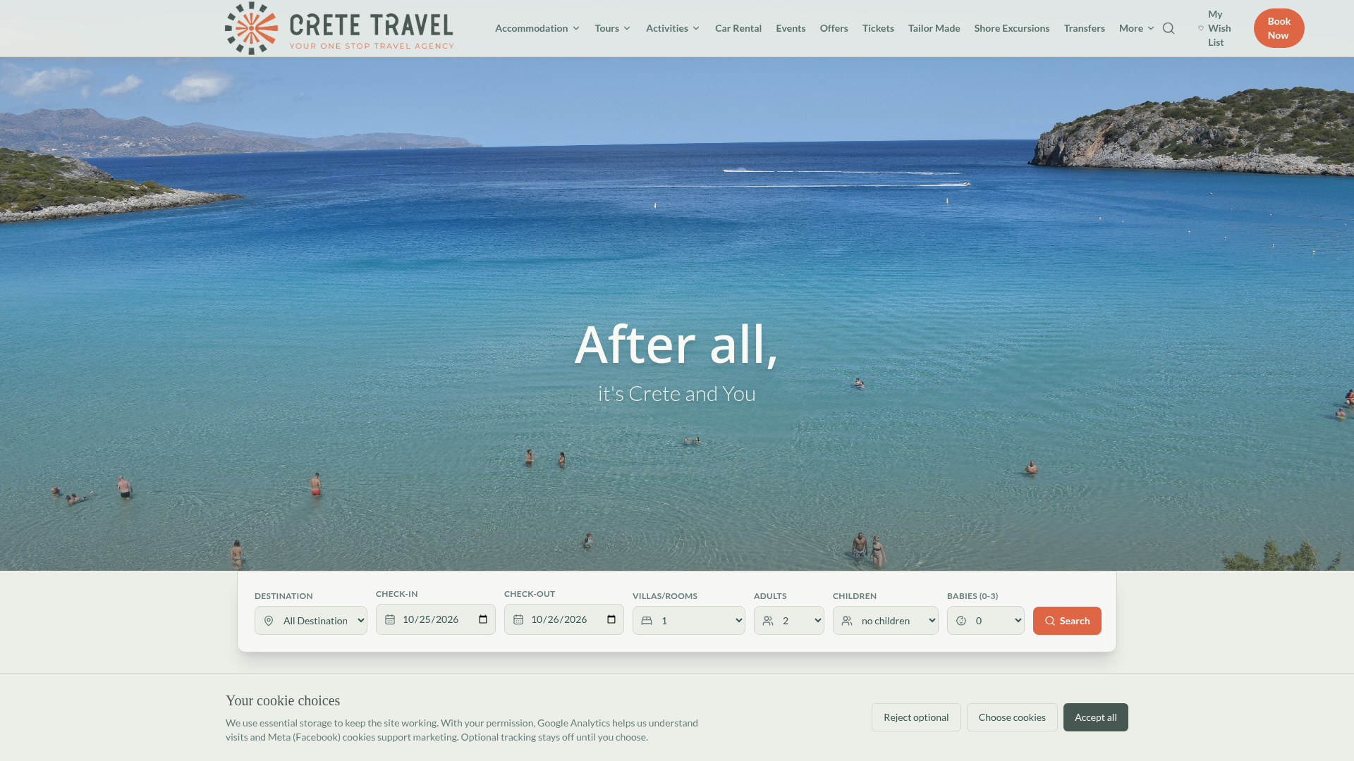 Crete Travel — Hotels, Tours & Car Rental in Crete