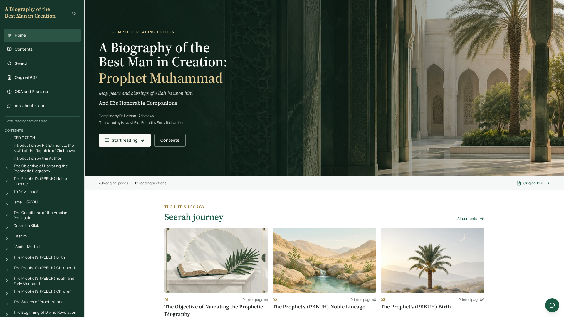 Home · A Biography of the Best Man in Creation