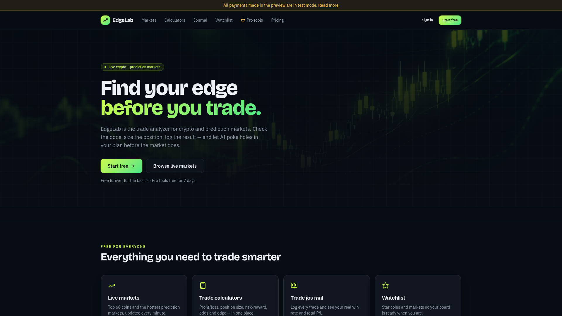 Equity Edge Trading Sign In EdgeLab — Analyze Crypto & Prediction Market Trades
