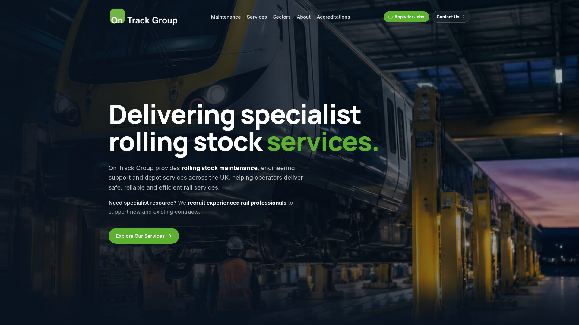 Rolling Stock Technician - Class 398 – Wells, United Kingdom | On Track ...