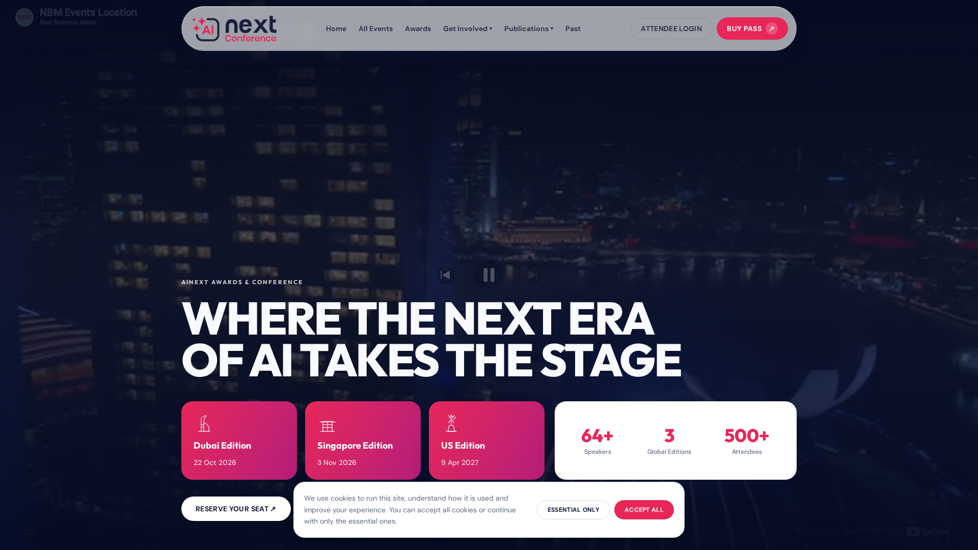 AINext Awards & Conference Dubai 2026 official website visual
