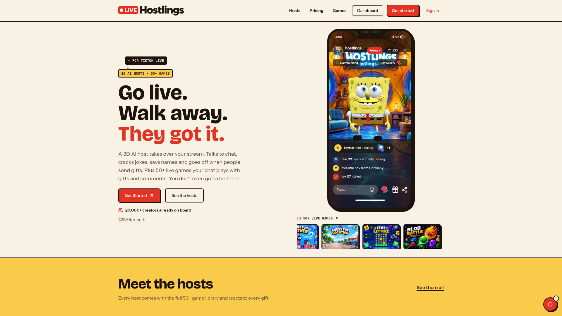 The hosts | Hostlings