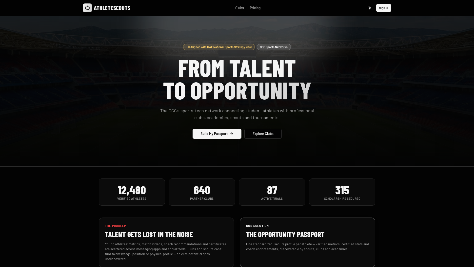 Qwe R AthleteScouts — Scout Your Next Training Ground