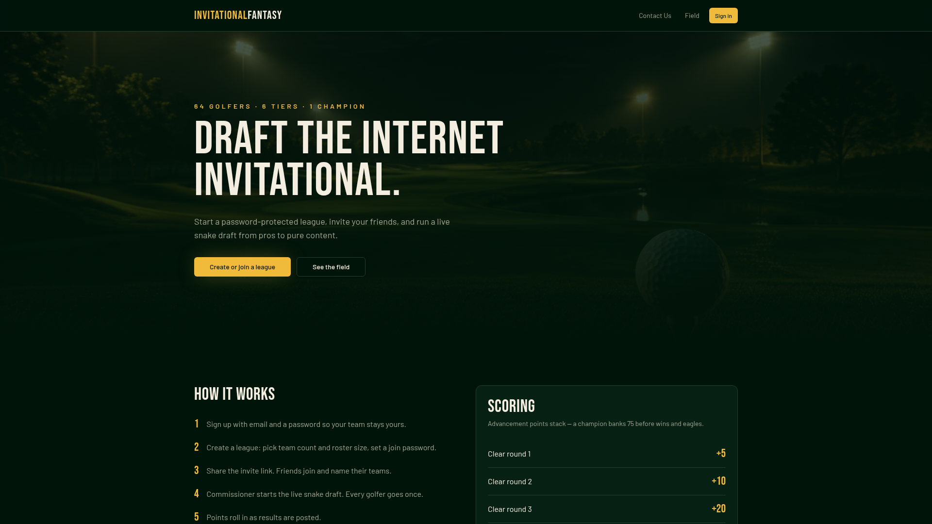 Invitational Fantasy — Draft the Internet Invitational