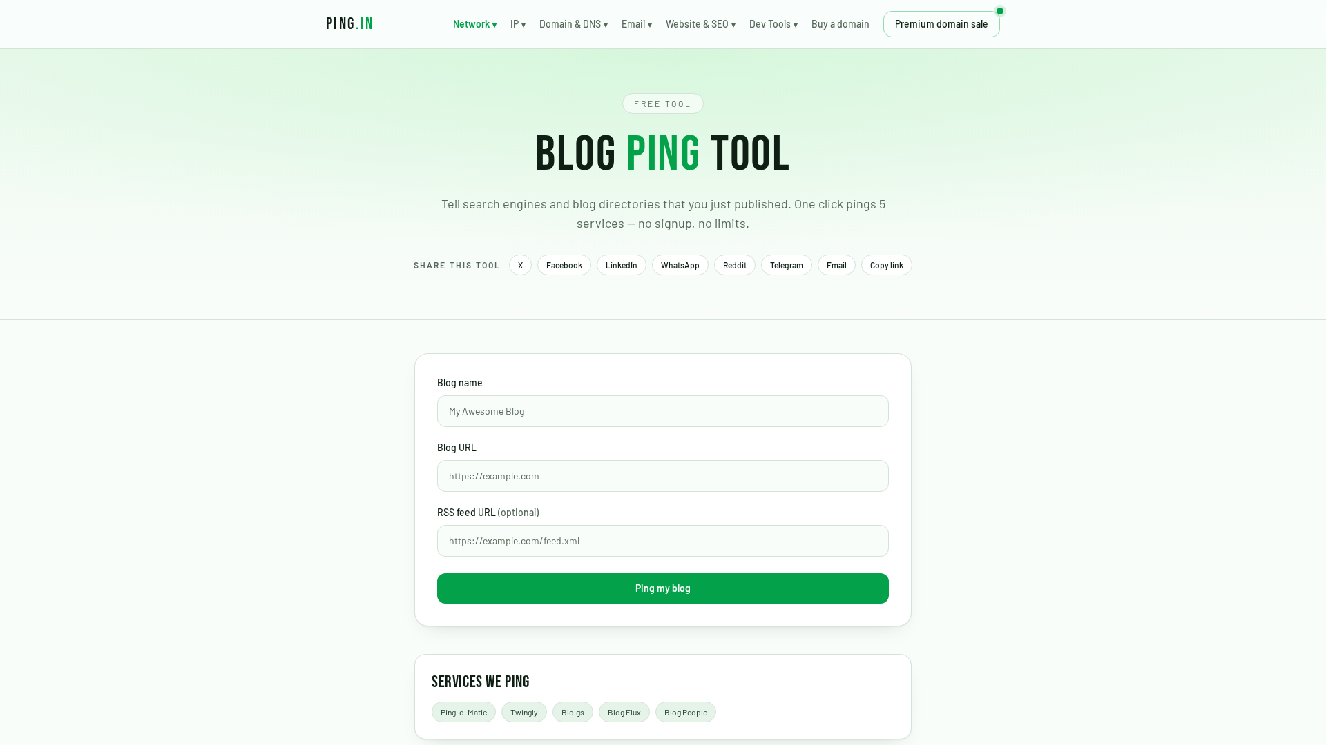 Domain Availability Checker — Is Your Domain Taken? | Ping.in