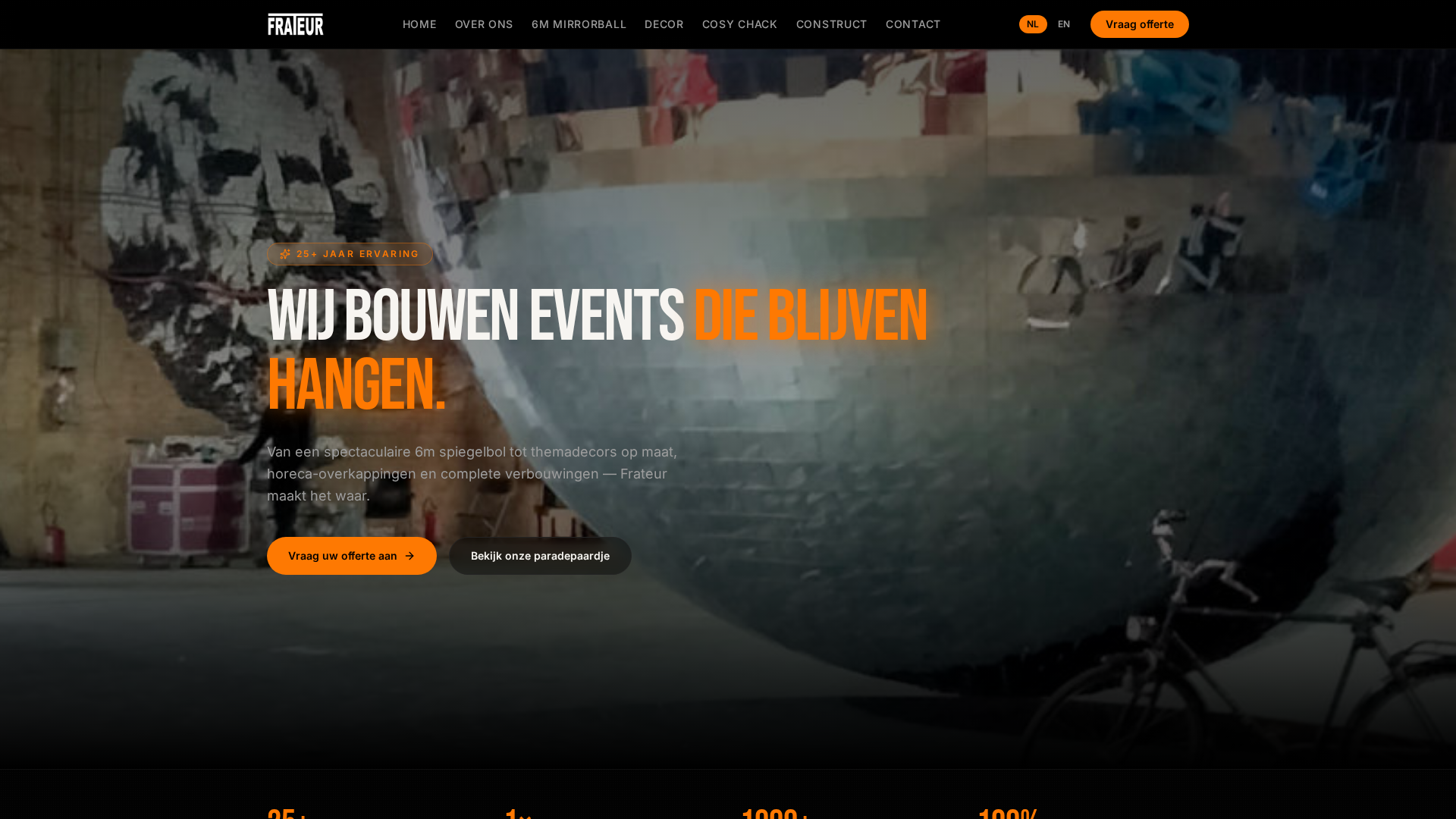 Detail van een Frateur-productie