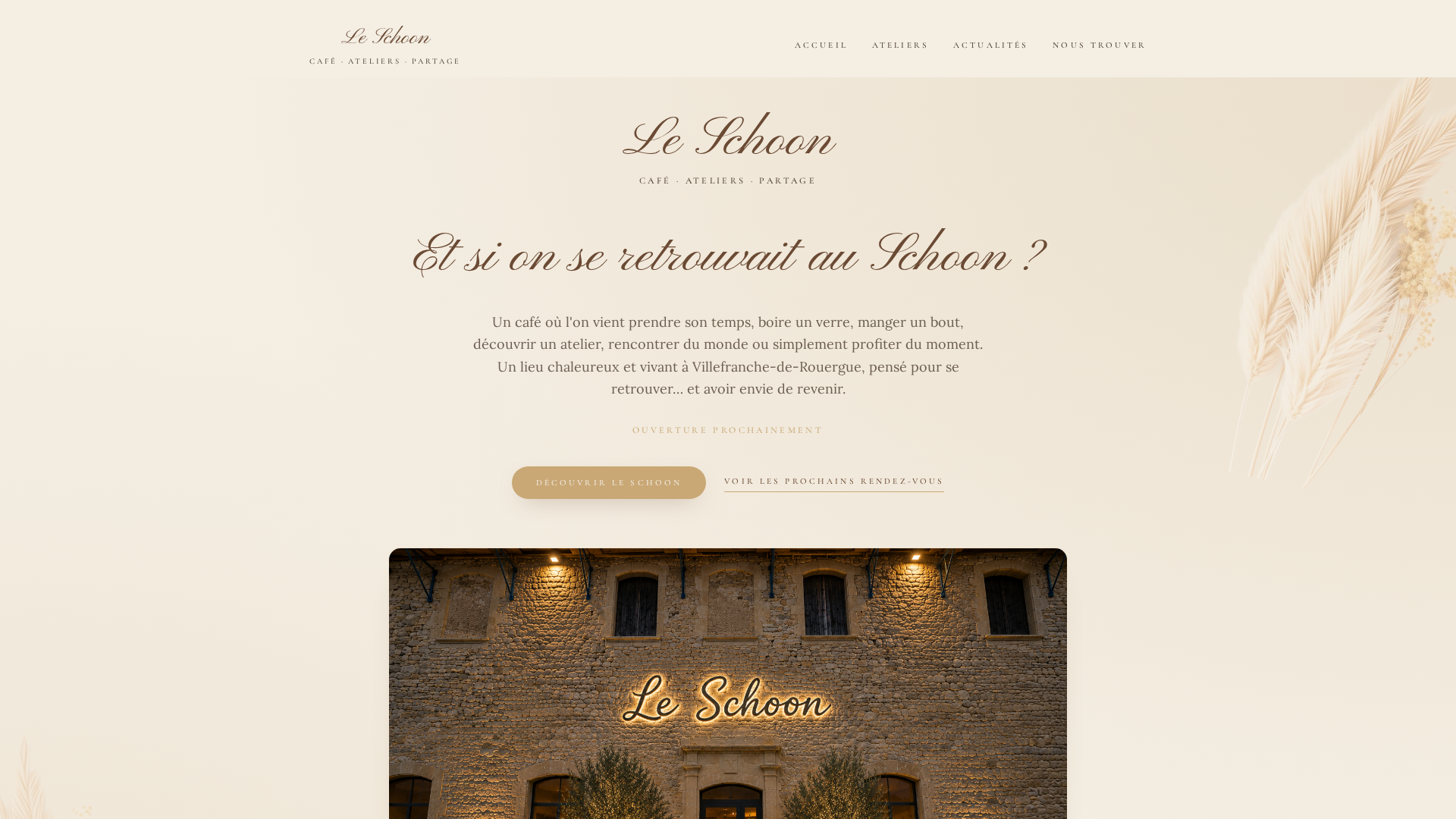 Le Schoon — Café · Ateliers · Rencontres