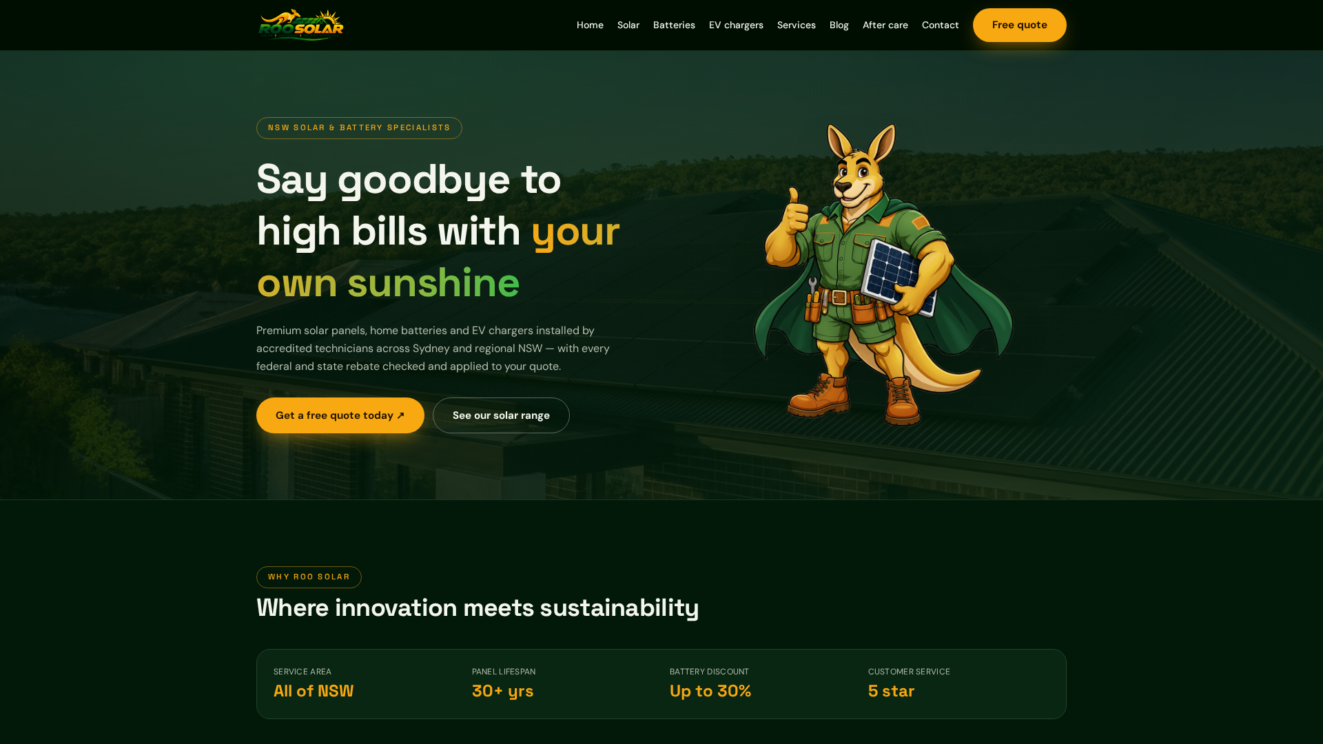 Solar & Battery Services Across NSW | Roo Solar