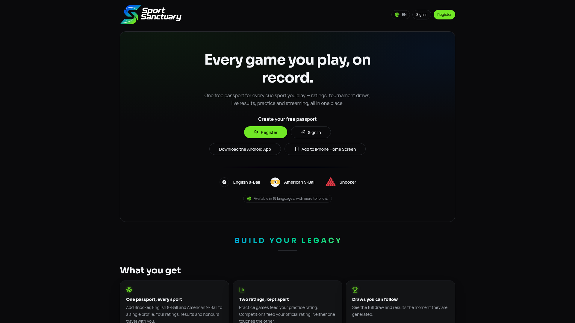Streamer Setup Drawing Sport Sanctuary — Free athlete passport, ratings and tournament results