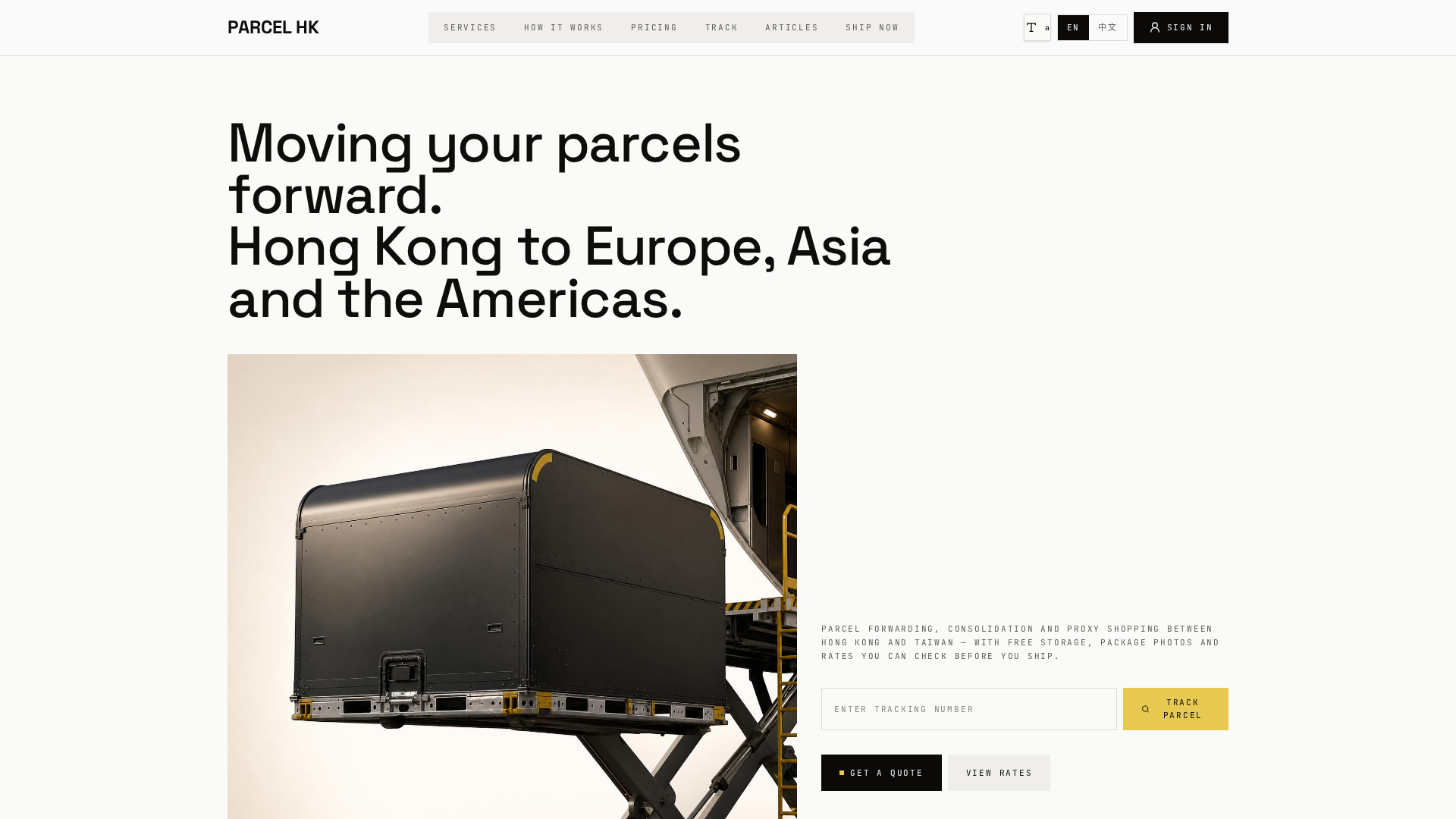 Parcel Unit Services — Parcel HK