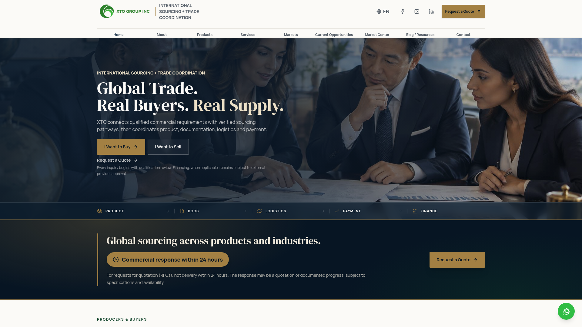 Coffee Sourcing for USA & Global Buyers | XTO GROUP INC