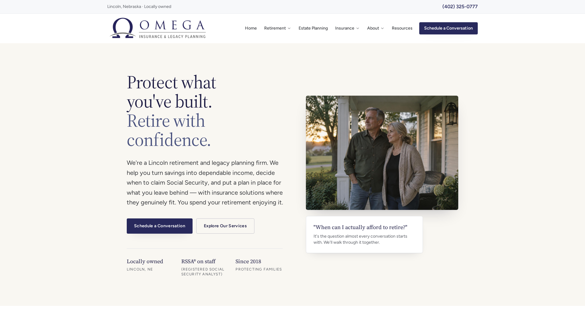 Insurance While Retired Retirement Income Planning in Lincoln, NE | Omega Insurance & Legacy ...