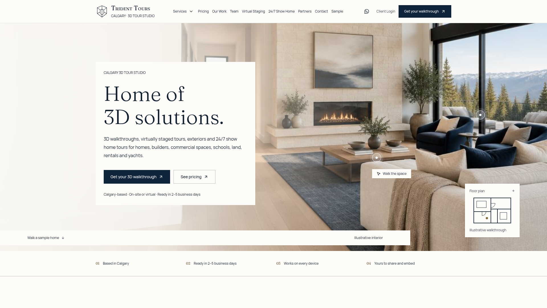24/7 Show Home Virtual Tour QR Code Calgary | Trident Tours