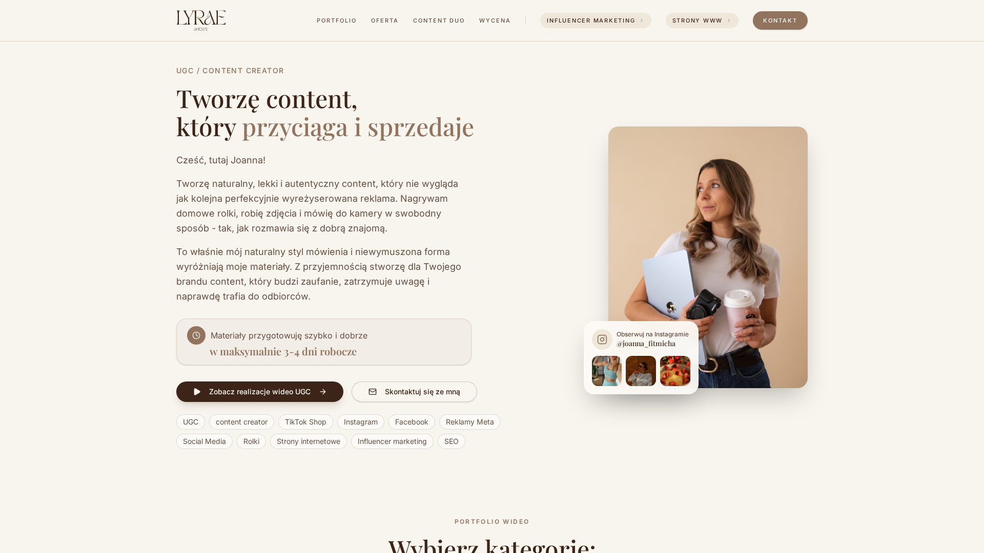 Screenshot of lyrae.agency