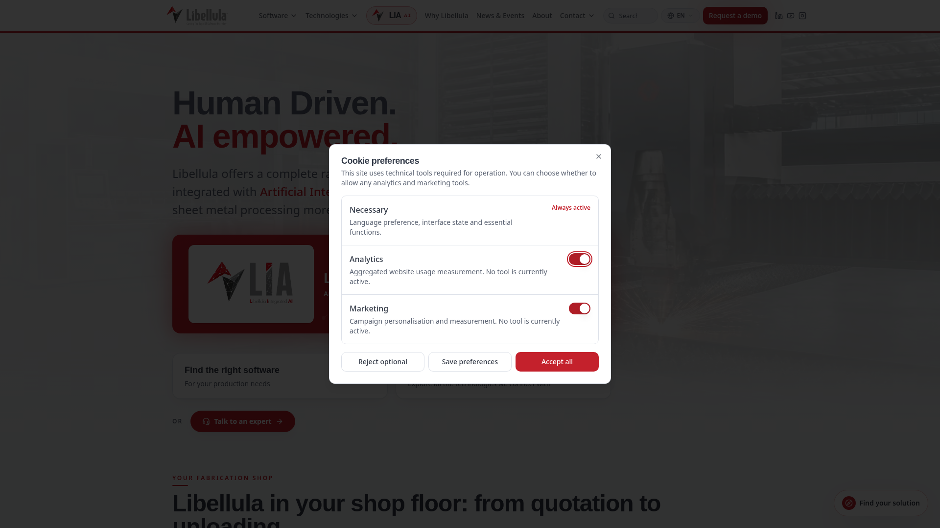 3D CAD/CAM Nesting — Libellula software